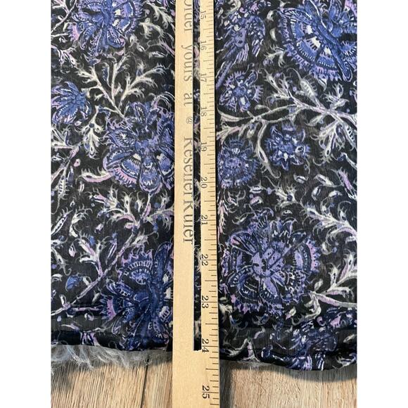 NWT Lucky Brand Live in Love Womens Sz Medium Sheer Blouse Boho Peasant - Picture 13 of 15